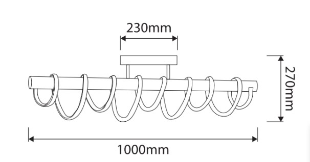 Plafonnier Rita dimensions